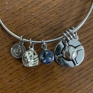 Baseball charm bracelet